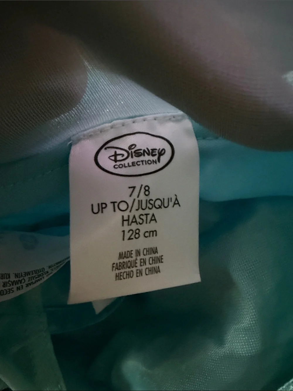 Disney Elsa Sparkle Aqua Blue Princess Costume Dress